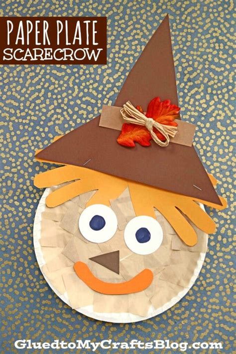 Paper Plate Scarecrow Craft Idea