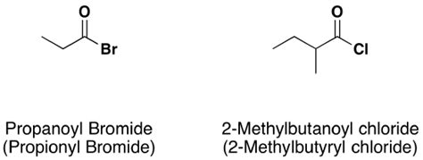 Nomenclature of Acid Halides - Chemistry LibreTexts