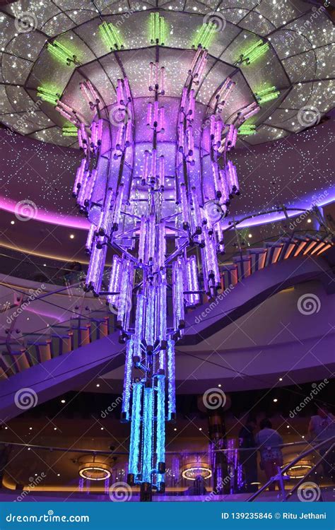 Crystal Chandelier on the Norwegian Bliss Cruise Ship Editorial Photo - Image of hull, cruise ...