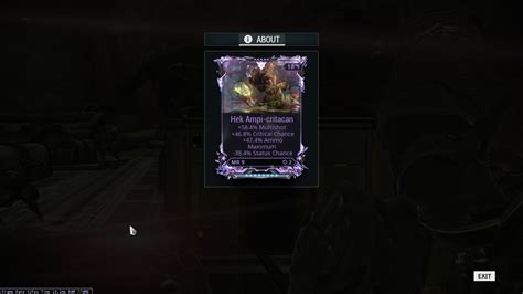 WTS Hek Riven mod - PC: Trading Post - Warframe Forums