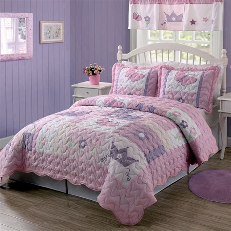 Purple Twin Bedding Sets | Little girls bedding sets, Girls bedding ...