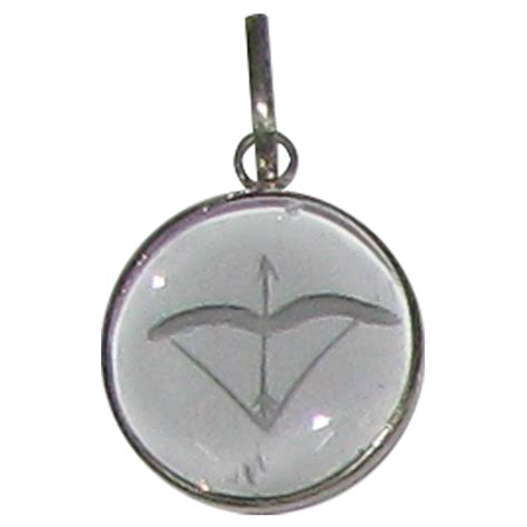 Dhanu Rasi Sagittarius Zodiac Sun Sign Handcrafted Round Crystal Pendant - A4657-09 ...