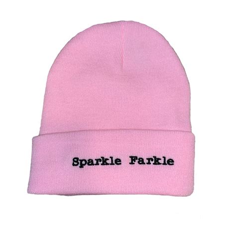 Sparkle Farkle Beanie in Baby Pink – Identity Body Piercing