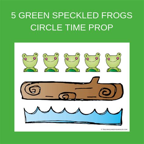 Free Printable Five Green Speckled Frogs - Printable Word Searches