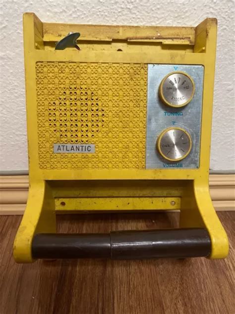 ATLANTIC TOILET PAPER Holder Radio Yellow AMAZING Mid-Century MCM $39. ...