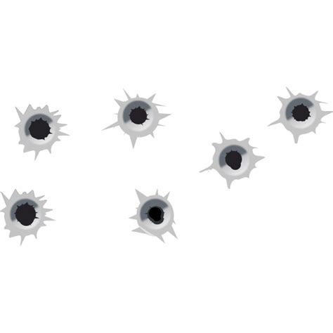 Set of bullet holes | Free SVG