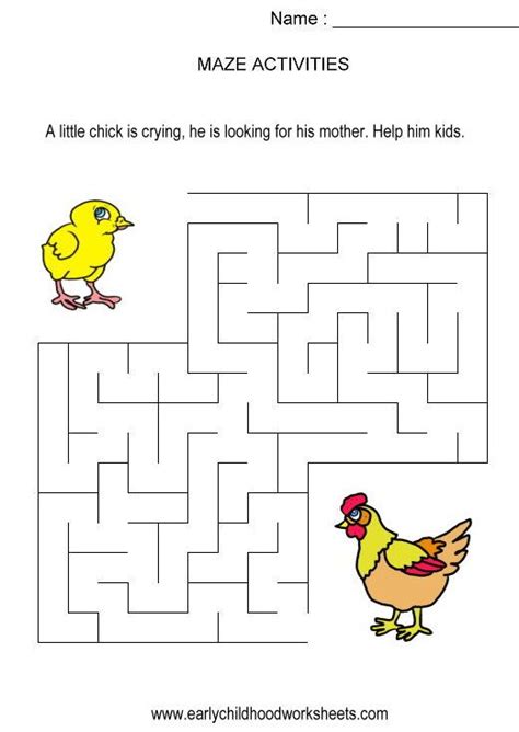 45 KINDERGARTEN WORKSHEET PUZZLE