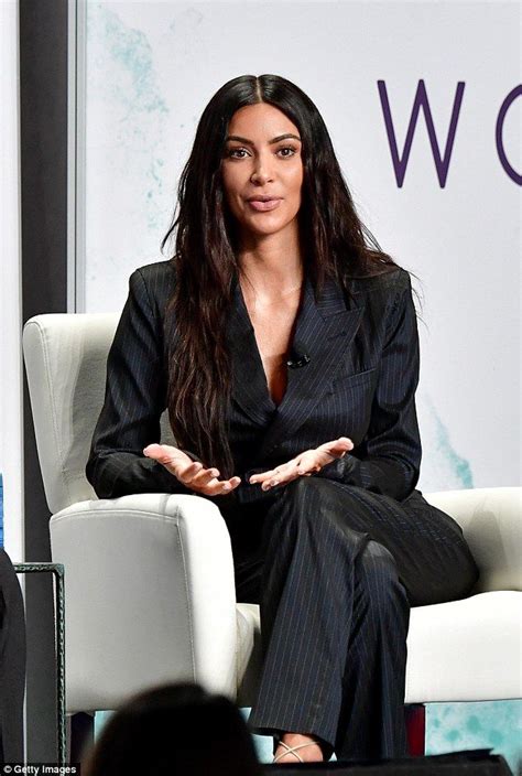 Kim Kardashian suits up for Forbes Women's Conference | Kim kardashian ...