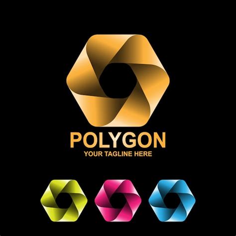 Premium Vector | Polygon logo vector premium file