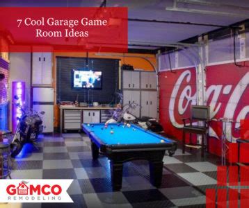 7 Cool Garage Game Room Ideas | GAMCO Remodeling