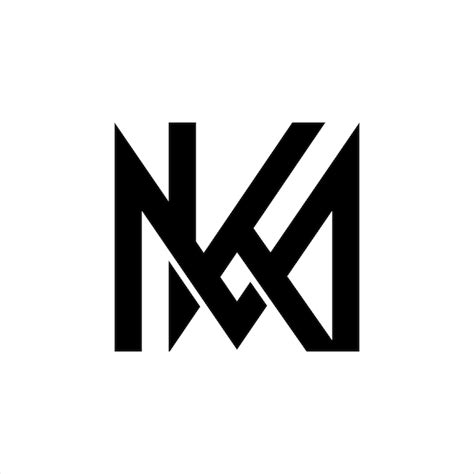 Premium Vector | A black and white logo with the letter mk