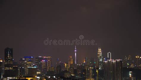 Kuala Lumpur @night editorial stock photo. Image of center - 145683123