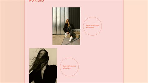 Stylist portfolio design on Behance