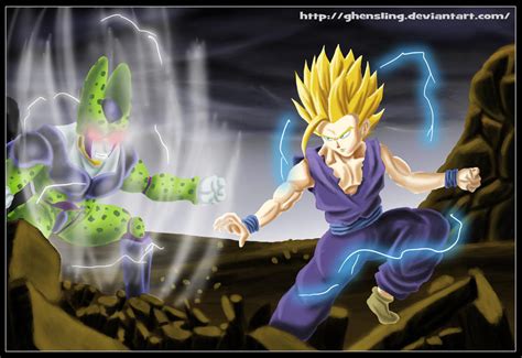 Gohan Vs Cell by Ghensling on DeviantArt