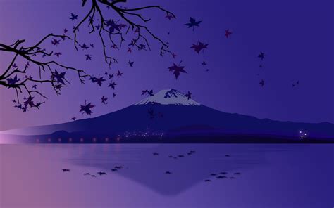 Mount Fuji Purple Wallpapers - Top Free Mount Fuji Purple Backgrounds ...