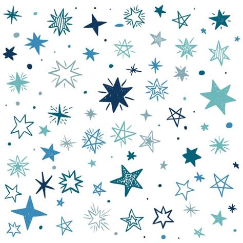 Free Vector | Blue stars on a white background