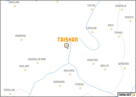 Taishan (China) map - nona.net