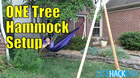 Life Hack: Can You Hang A Hammock With One Tree? - YouTube