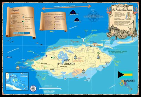 New Providence Island Map - Island Map Store