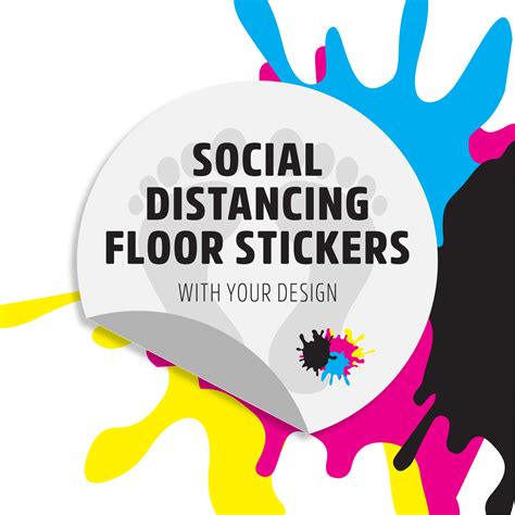 Social-Distancing-Floor-Stickers - iPrint Digital