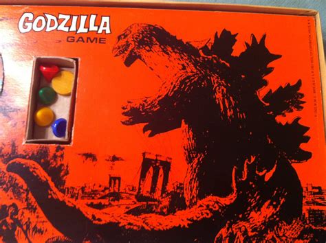 the sphinx: GODZILLA Board Game (Ideal, 1963)