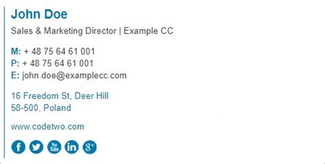 E Mail Signature Templates - fasrfield