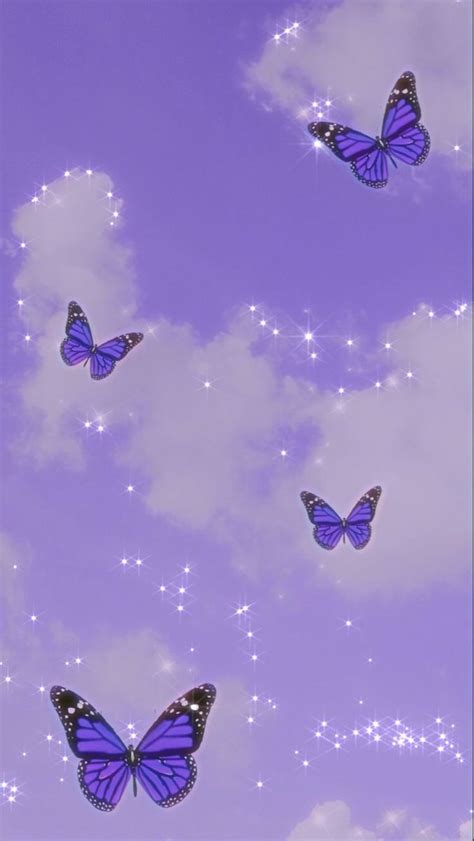 Purple Butterfly Wallpaper | iar412ekag