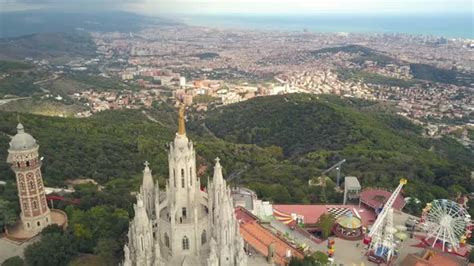 Aerial View of Tibidabo, Stock Footage | VideoHive