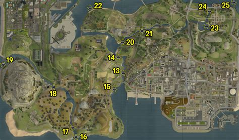 Grand Theft Auto San Andreas Map