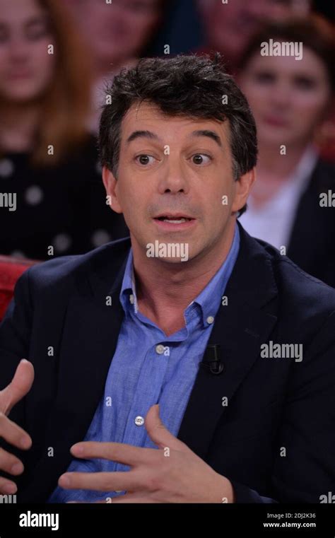 Stephane Plaza A the taping of Vivement Dimanche in Paris, France ...