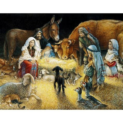 White Mountain Puzzles O Night Divine Nativity -1000 Piece Jigsaw ...