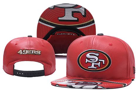 Buy NFL San Francisco 49ers Leather Snapback Hats 52026 Online - Hats ...