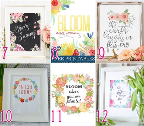 24 Spring Floral Printables - The Scrap Shoppe