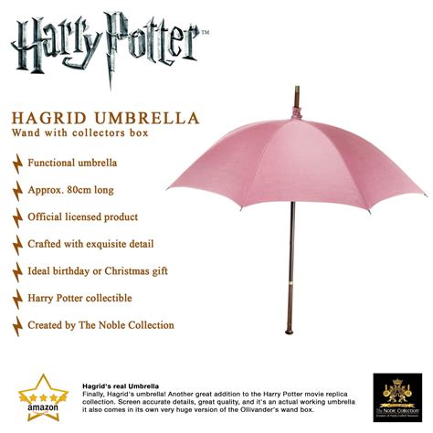 Buy The Noble Collection Harry Potter Rubeus Hagrid Umbrella Wand in Collectors Box - 31in (80cm ...