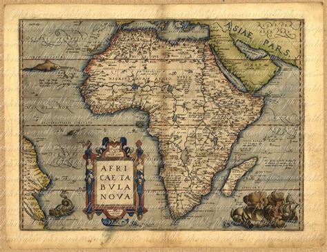 Map Of Africa From The 1500s 034 Ancient Old World Cartography