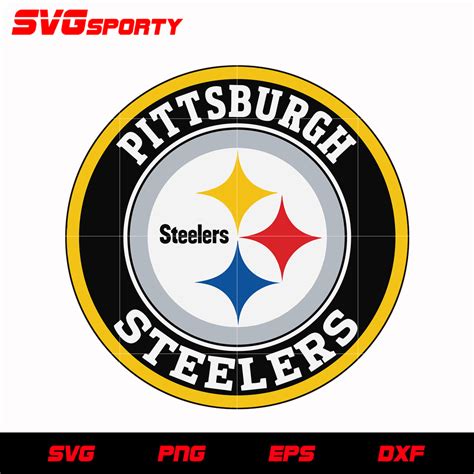 Pittsburgh Steelers Circle Logo svg, nfl svg, eps, dxf, png, digital f ...