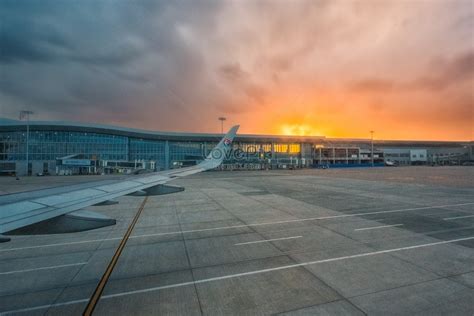 Airport Sunset Picture And HD Photos | Free Download On Lovepik