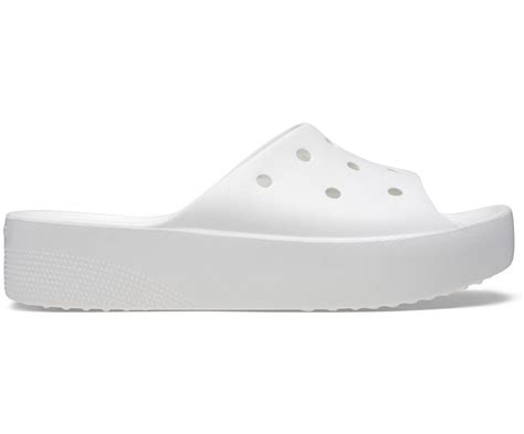 Classic Platform White Women Slide - Crocs™ India