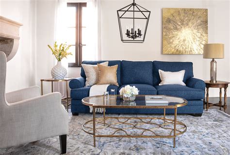 Pendant-Jensen | Blue couch living room, Blue living room decor, Blue sofa living