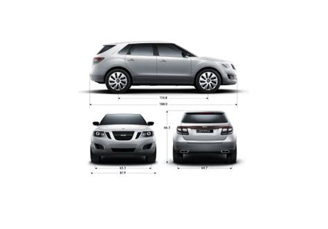 Download drawing Saab 9-4X SUV 2011 in ai pdf png svg formats