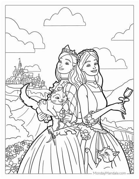 Barbie Diamond Castle Coloring Pages