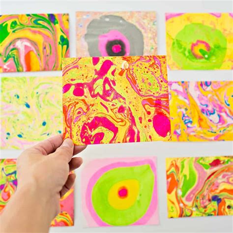 EASY DIY PAPER MARBLING AT HOME - Hello Wonderful