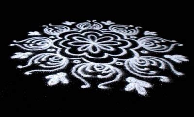 9 Easy White Rangoli Designs with Pictures | Styles At Life