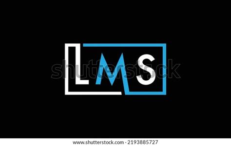 Lms Letter Logo Rectangle Design On Stock Vector (Royalty Free ...