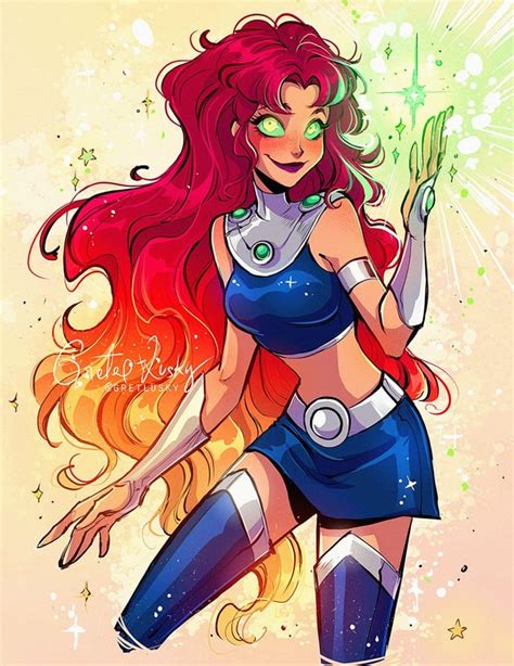 [Fan Art] Starfire by Gretlusky : DCcomics