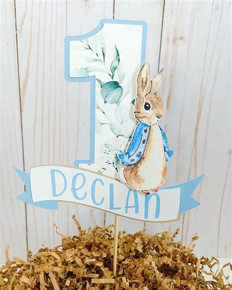 Peter Rabbit Cake Topper Peter Rabbit Birthday Decorations | Etsy