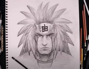 How to draw Jiraiya Step by Step || Naruto Sketch Tutorial