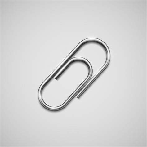 A realistic paperclip icon, vector 315906 Vector Art at Vecteezy