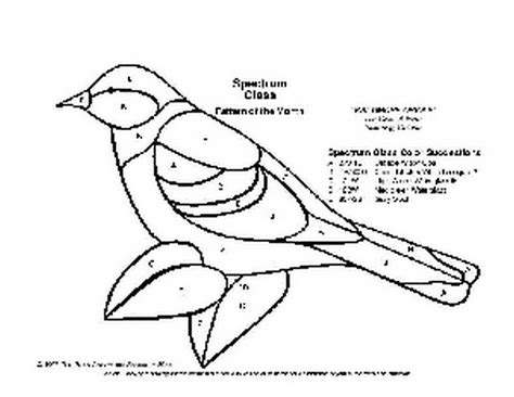 Free Stained Glass Pattern 2131-Baltimore Oriole-P2131