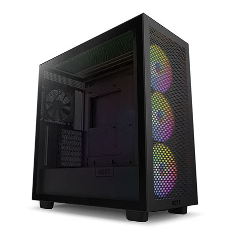 NZXT H7 V2 Flow RGB Tempered Glass Mid-Tower ATX Case - Black - CM ...